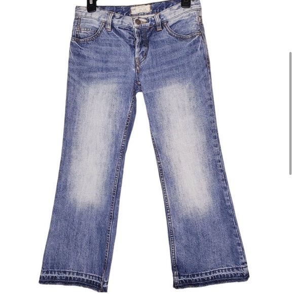 FREE PEOPLE CHELSEA CROP KICK FLARE JEANS - Picture 2 of 6